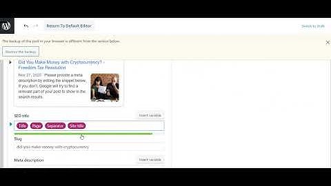 Use Yoast SEO with DIVI or Elementor