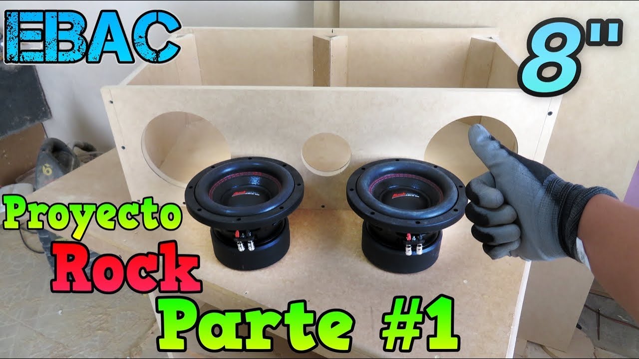 Proyecto Cajón Con Aereoport de para Subwoofers Rock Series de 8" Parte #1 | EBAC - YouTube