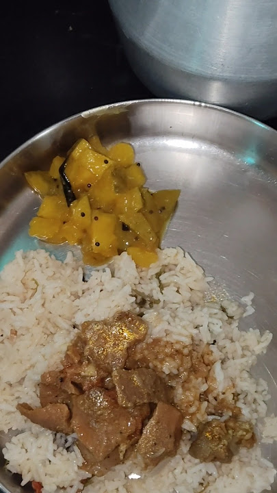 ghee rice, mutton gravy, mango pachadi.. yummy 😋 lunch ... Sumaya's Think