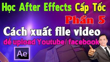 Cách xuất ra file video  - Học Adobe After Effects cấp tốc - phần 5 | NT Software