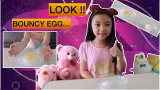 Sofia Kristen Educational Vlog Guide and tutorial on How to do Bouncy Egg Diy Science experiment
