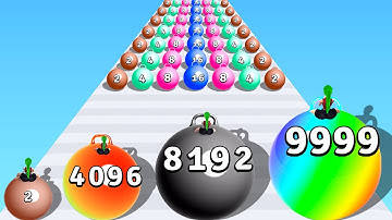 Satisfying TikTok Mobile Gameplay: Ball Run 2048, Canvas Run, Clothes Run, Roof Rails ... GACLUB