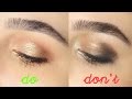 EYESHADOW DO&#39;S &amp; DON&#39;TS 2016 | Tips And Tricks For Beginners + Hooded Eyes