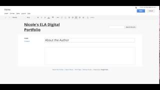 Google Sites Step 3