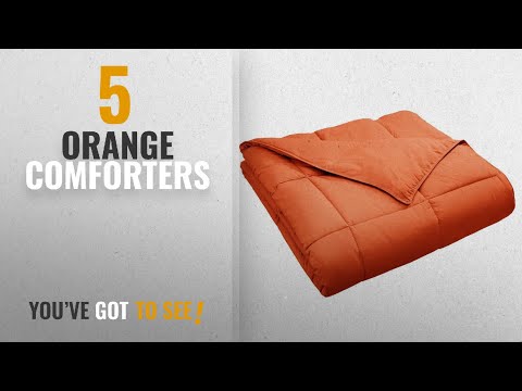 top-10-orange-comforters-[2018]:-superior-classic-all-season-down-alternative-comforter-with