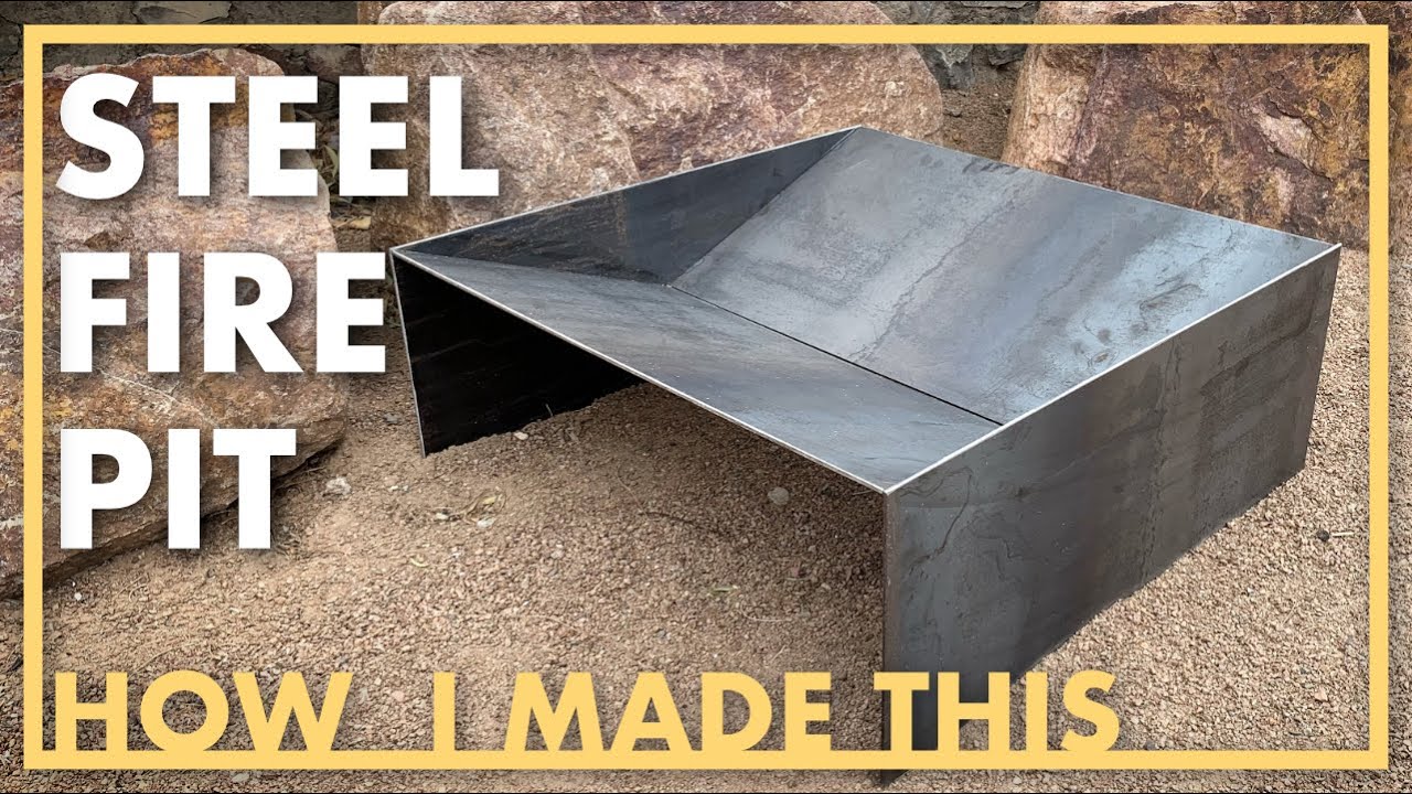 Diy How To Make A Steel Fire Pit, Steel Plate Fire Pit
