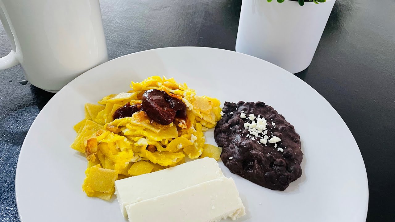 RECETA TORTILLAS FRITAS CON HUEVO, FÁCIL RICO DESAYUNO !!😋 YouTube