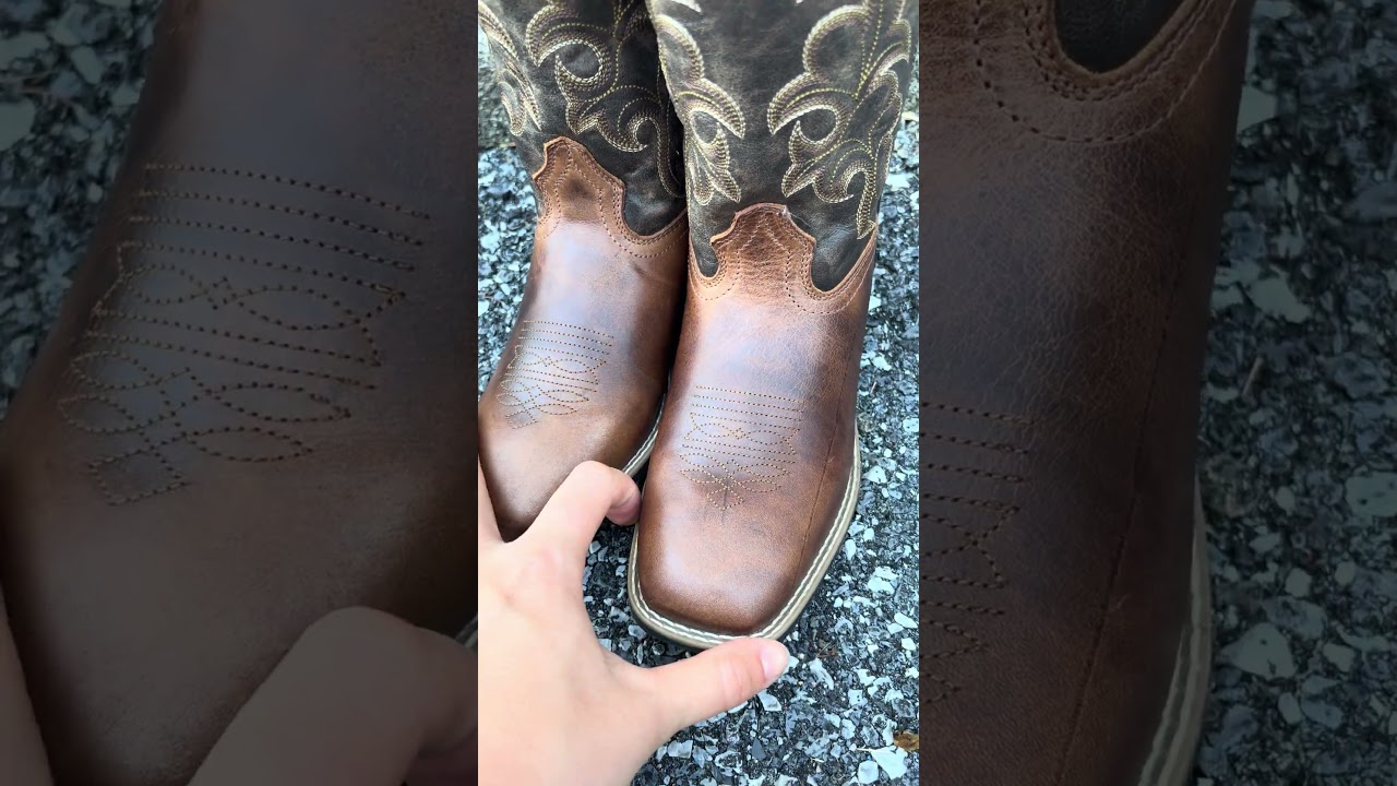 Roper Youth Brown Leather Gabriel Boot
