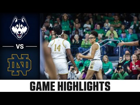 UConn vs Notre Dame Womens Basketball Highlights (2022-23)