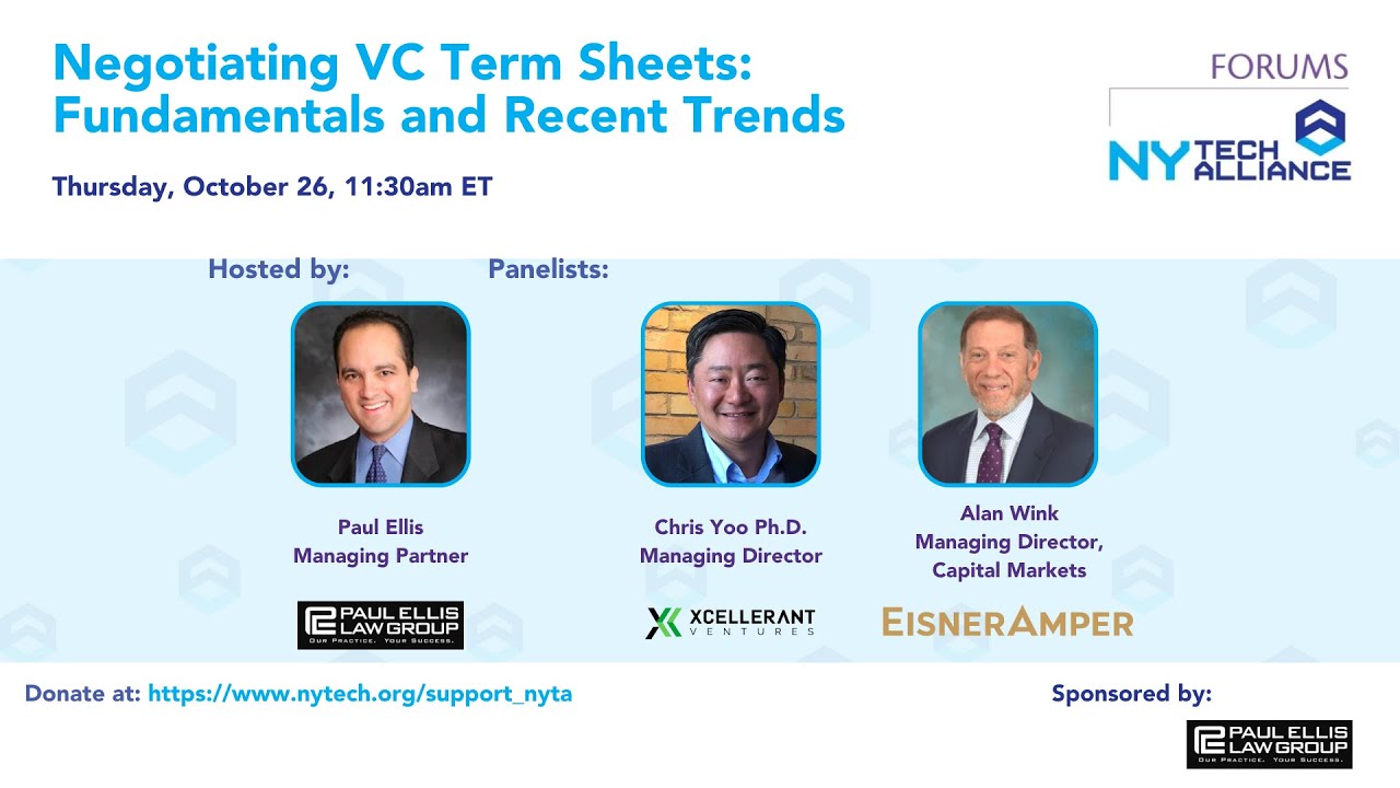 October 2023 - Negotiating VC Term Sheets: Fundamentals and Recent Trends