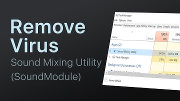 Manually Remove Sound Mixing Utility (SoundModule)