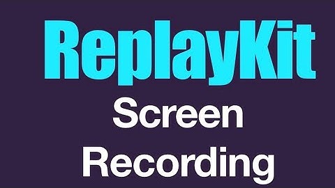 ReplayKit Everywhere Record Any Apps Using Microphone And System ReplayKit Framework Resolution!