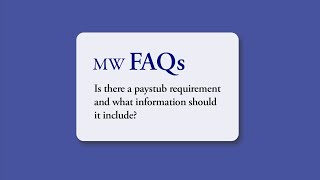 Are Employers Required to Provide Pay Stubs?