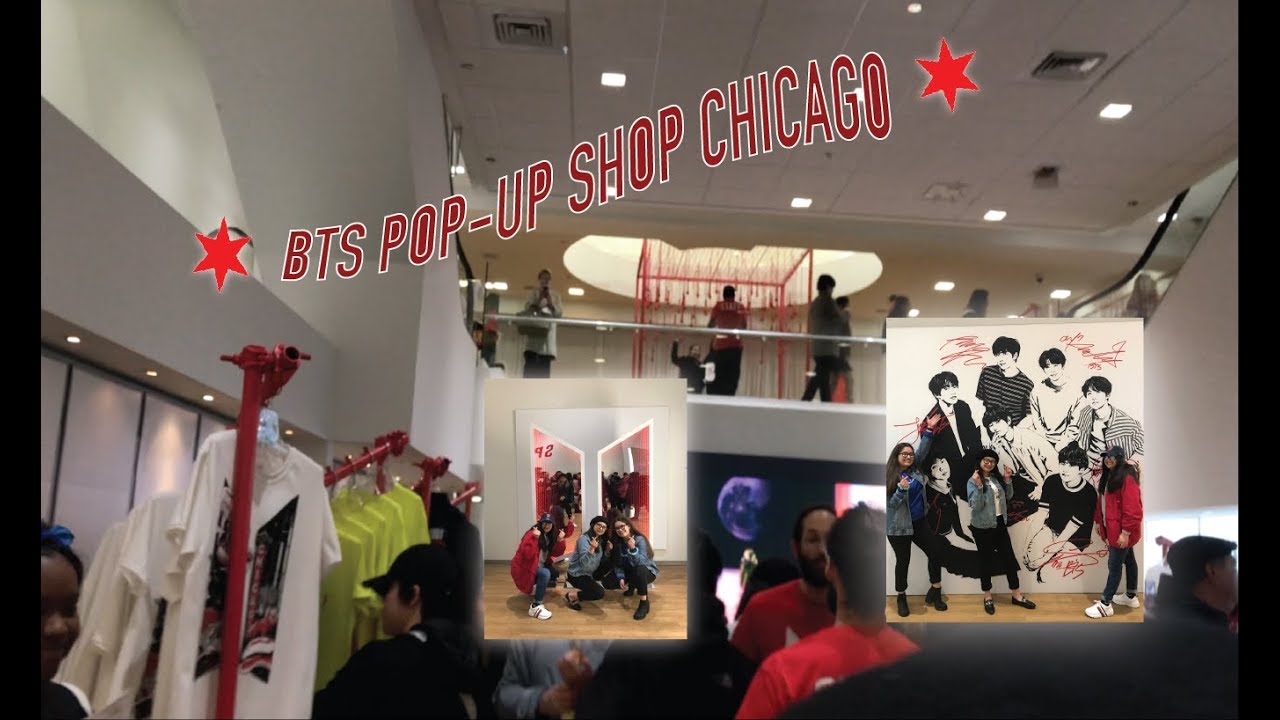  BTS  POP  UP  SHOP CHICAGO YouTube