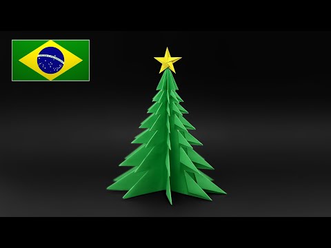 Vídeo: Como Fazer Uma árvore De Natal De Papel