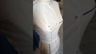 Classic Stylized Bodice Draping ✂️ | Fashion Draping Class #shorts #trending #drape