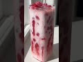 Making nondiluted strawberry milk tea