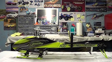 Sab Goblin vs Align Trex 500 size comparison