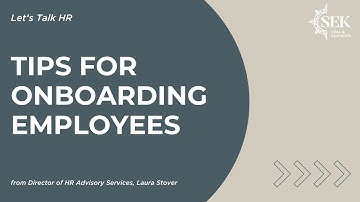 Tips for Onboarding Employees - Let