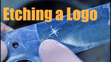 How I Etch The Logo On My Knives Using Electricity And Salt Water