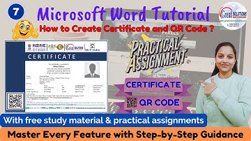 Create a Professional Certificate in MS Word + Add QR Code (Full Tutorial)