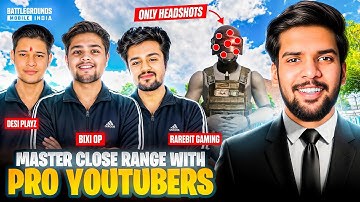 Top Youtubers Reveal Thier CLOSE RANGE Secret @TheBixiOP  @Desi__Playz  @rarebit 