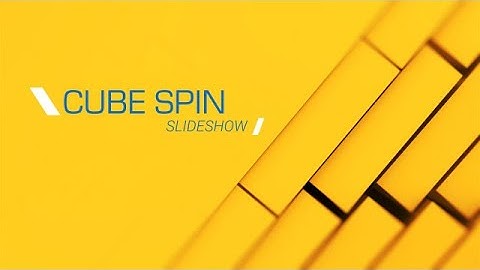 3D Cubes Spin Slideshow After Effects Templates
