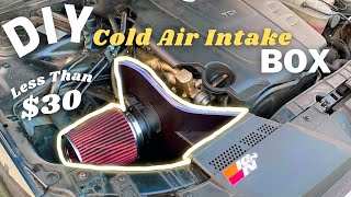 DIY CUSTOM cold air INTAKE BOX | B8 Audi A4 2.0 TDI