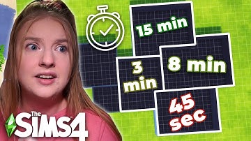 The Sims 4 but Every Room has a SHORTER Time Limit | Build Challenge