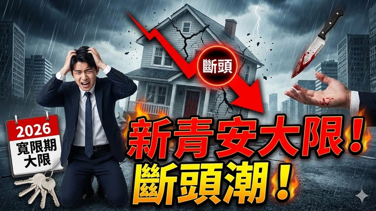2026年「新青安」寬限期大限已到！這 3 區房價恐現「斷頭潮」，自住客現在進場就是接刀！#新青安 #寬限期 #斷頭潮 #房價  #北投