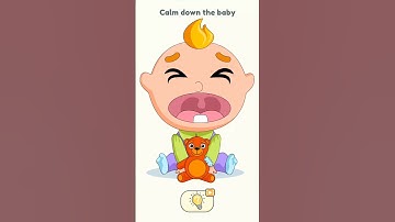 Dop2 | level 959 | Calm down the baby | delete one part | #dop2 #solve #shorts