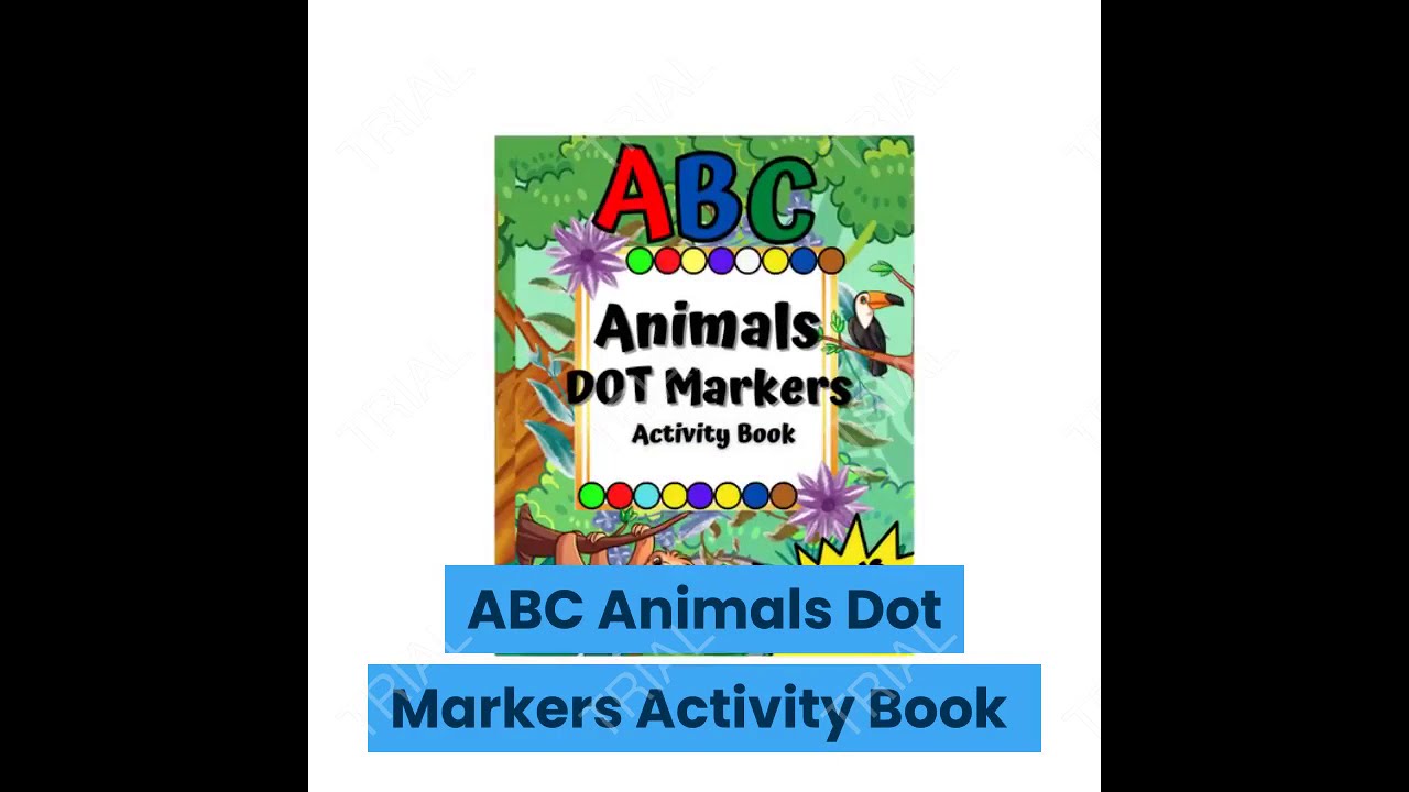 ABC Animals Dot Markers Activity Book | Learning Alphabet & Numbers | Color by Numbers | Coloring