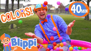 Blippi Learns Colors at the Ball Pit! | BEST OF BLIPPI TOYS | Educational Videos for Kids