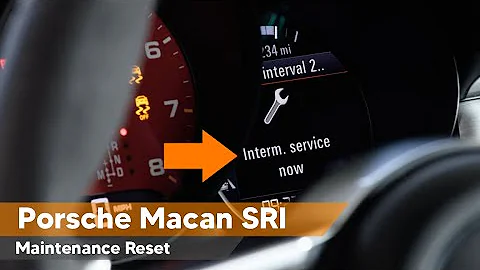 How to Reset Porsche Macan SRI Service Due Message - Maintenance Light