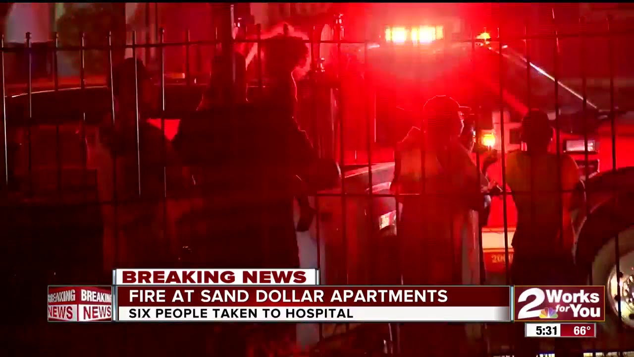 Six hospitalized in south Tulsa apartment fire - YouTube