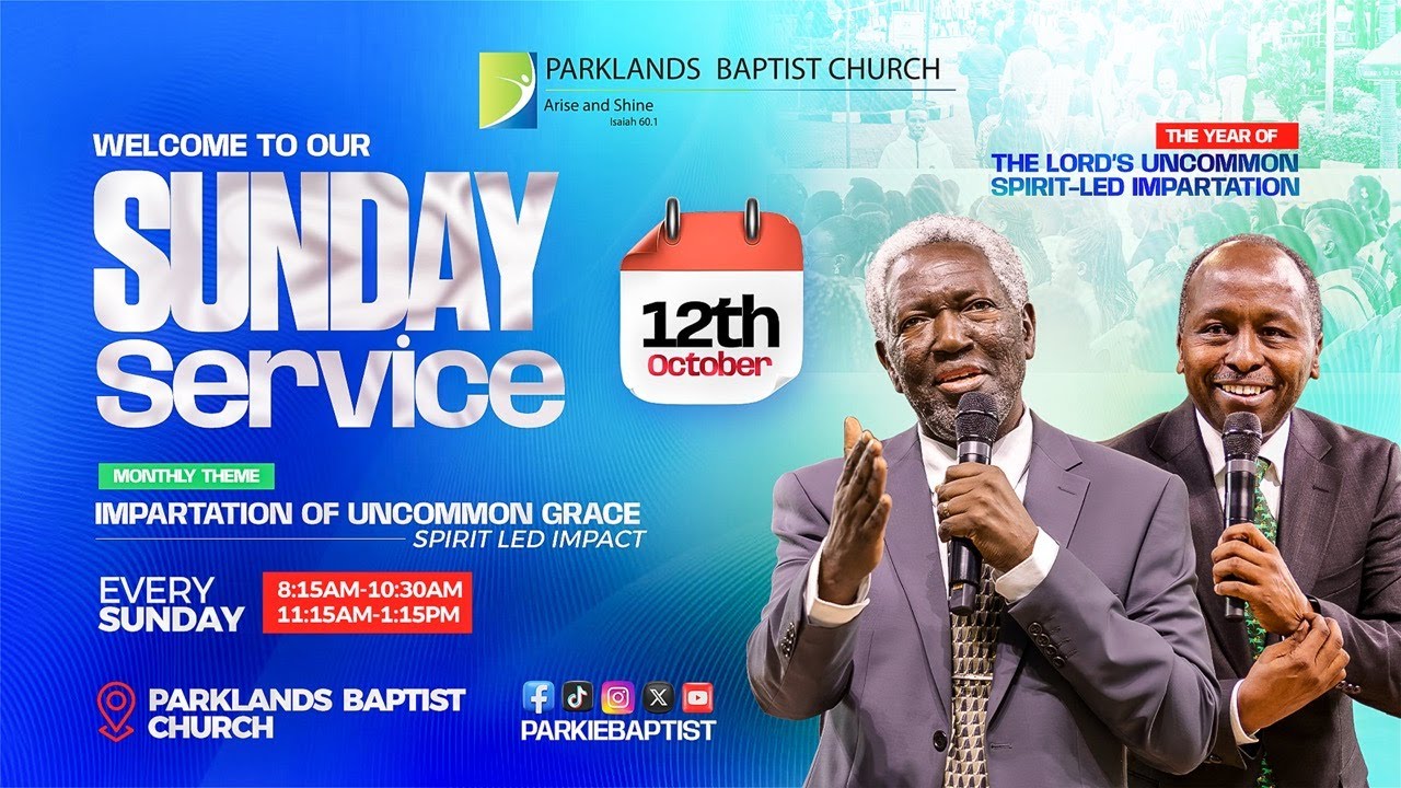 12th Oct 2025; Impartation Of Uncommon Grace  - Welcome to our 2nd Service
