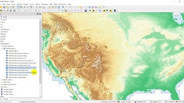 Elevation Data for North America in QGIS