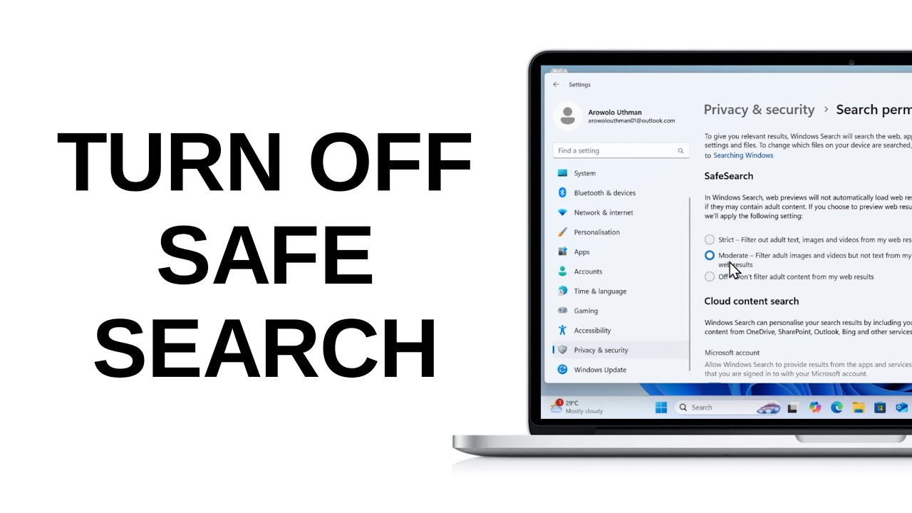How to Turn Off SafeSearch in Windows 11 - YouTube