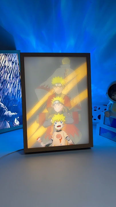 Naruto Uzumaki Anime LED Light Painting, Illuminating the Spirit of the Ninja Way! #naruto #gift
