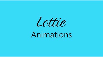Examples of lottie (json, svg) animation for portfolio