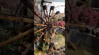 Download Lagu Kincir air bambu muter di kolam #shorts MP3