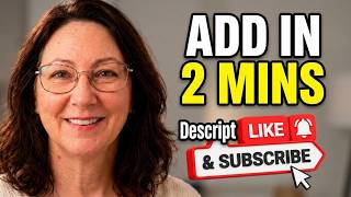 Add a Like & Subscribe Pop-Up in Descript in Under 2 Minutes
