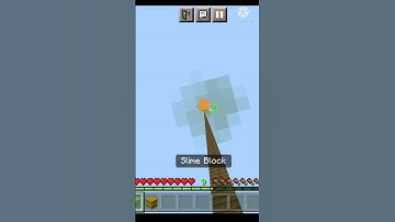 Minecraft PE Slime Block+Hay Bale MLG From Third Person Back View