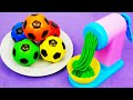 Satisfying Video l How to make Rainbow Noodles with Mesh Stress Balls Cutting ASMR l HiBom ASMR