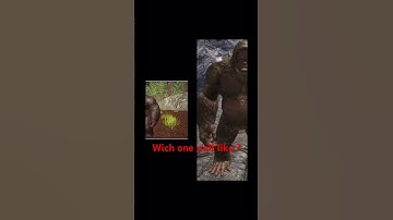 Old vs new Gigantopithecus ￼ark survival evolved #arksurvivalevolved #dinosaur