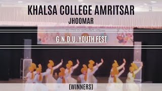 Khalsa College Jhoomar (1stRunnerUp) ||Amritsar || GNDU Youth Fest 2023