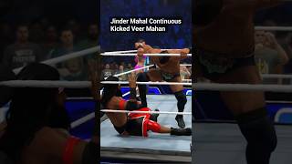 Jinder Mahal Continuous Kicked Veer Mahan SmackDown wwe2k23 ps5 shorts virul video