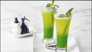 عصير ليمون مع شربات النعناع Jus de citron avec sorbet à la menthe