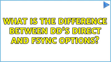 What is the difference between dd