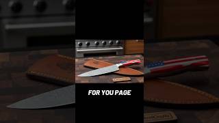 The Most Patriotic Damascus Chef’s Knife Ever Made 🇺🇸🔥 | JW SteelCrafts